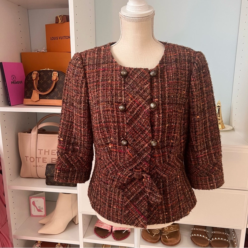 Trina Turk Tweed Blazer 🤎